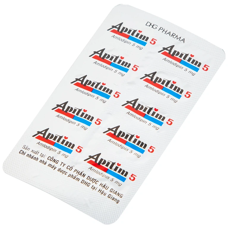 Apitim 5 DHG - điều trị tăng huyết áp (3 vỉ x 10 viên) 2